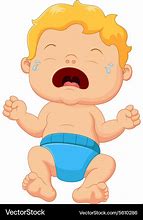 Image result for cute cartoon baby boy crying