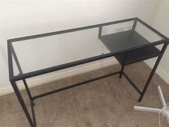 Image result for IKEA Metal Glass Desk