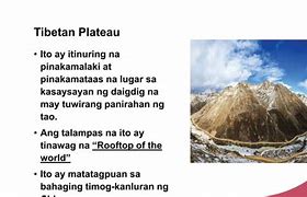 Image result for Talampas SA Asya