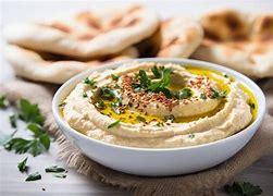 Image result for hummus with pita bread