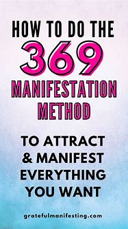 Image result for 369 Method Manifesting