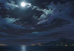 Image result for Anime Moon Sky