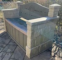 Image result for Plastic Storage Bench Outdoor