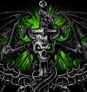 Image result for Green Skull Art