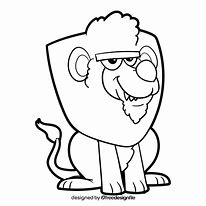 Image result for Black Lion Cartoon