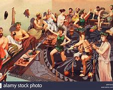 Image result for Greek Feast Painting