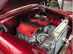 Image result for 56 Chevy Engine Compartment