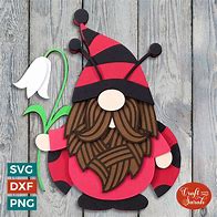 Image result for Ladybug Gnome SVG