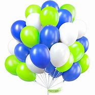 Image result for Yellow Blue and Apple Green Balloons