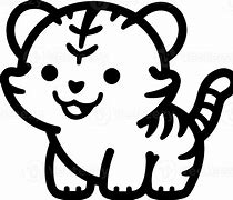 Image result for Cute Tiger Doodle