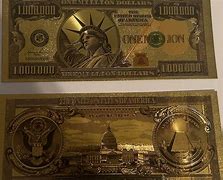 Image result for Gold Million Dollar Bill