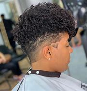 Image result for Taper Fade W Curly Hair Black Men