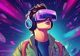 Image result for Cartoon Face with VR Glasses