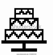 Image result for Pixel Art Weddeingf Cake