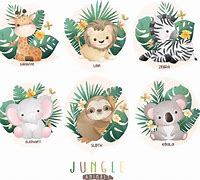 Image result for Jungle Animals Wall Decals