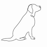 Image result for Dog Line Drawing