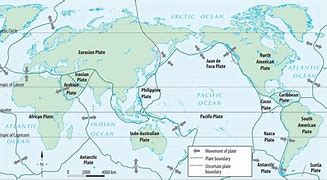 Image result for Map of Tectonic Plates Journal Primary Article