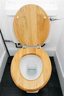 Image result for Dark Wood Toilet Seat