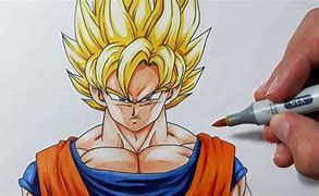 Image result for goku head drawing