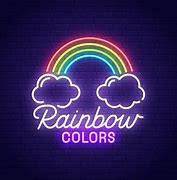 Image result for Rainbow Neon Sign