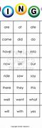 Image result for Kindergarten Sight Word Bingo