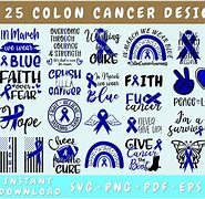 Image result for Colon Cancer Ribbon Quotes