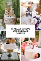 Image result for Gold Wedding Cake Toppers