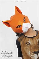 Image result for Cat Mask Made with Paper