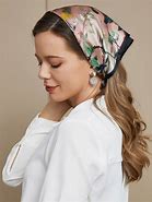 Image result for Floral Silk Scarf Square