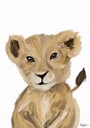 Image result for Baby Lion Engraving