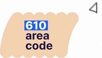 Image result for 610 Area Code Map