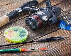 Image result for Fishing Tackle On Wood Board