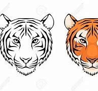 Image result for Tiger Head Line Drawing