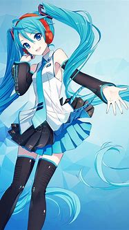 Image result for Hatsune Miku Anime Girl Blue