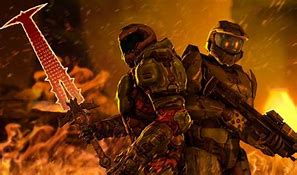 Image result for Halo and Doom Crossover