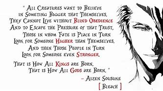 Image result for Aizen Qoutes