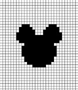 Image result for Mickey Mouse Pixel Art Grid