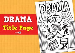 Image result for Drama Title Page