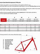 Image result for Specialized Stumpjumper Size Chart