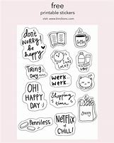 Image result for Cute Aesthetic Stickers Black and White