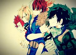 Image result for Kaminari X Todoroki Cuddles