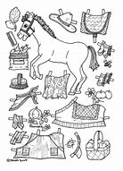 Image result for Horse Paper Doll Cut Out