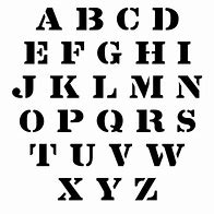 Image result for Alphabet Stencils Fonts