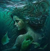 Image result for Green Mermaid Grown