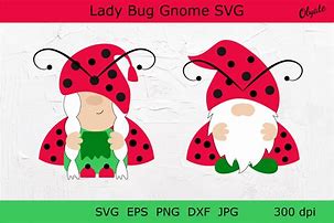 Image result for Ladybug Gnome SVG