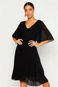 Image result for Cape Chiffon Midi Dress