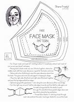 Image result for 6X9 Face Mask Pattern