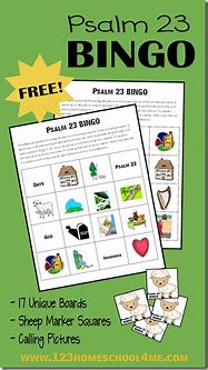 Image result for Psalm 23 Bingo