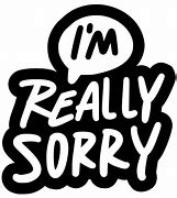 Image result for Sorry Cartoon Sticker