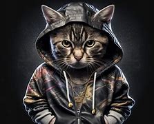 Image result for Thuggin Hoodie Cat